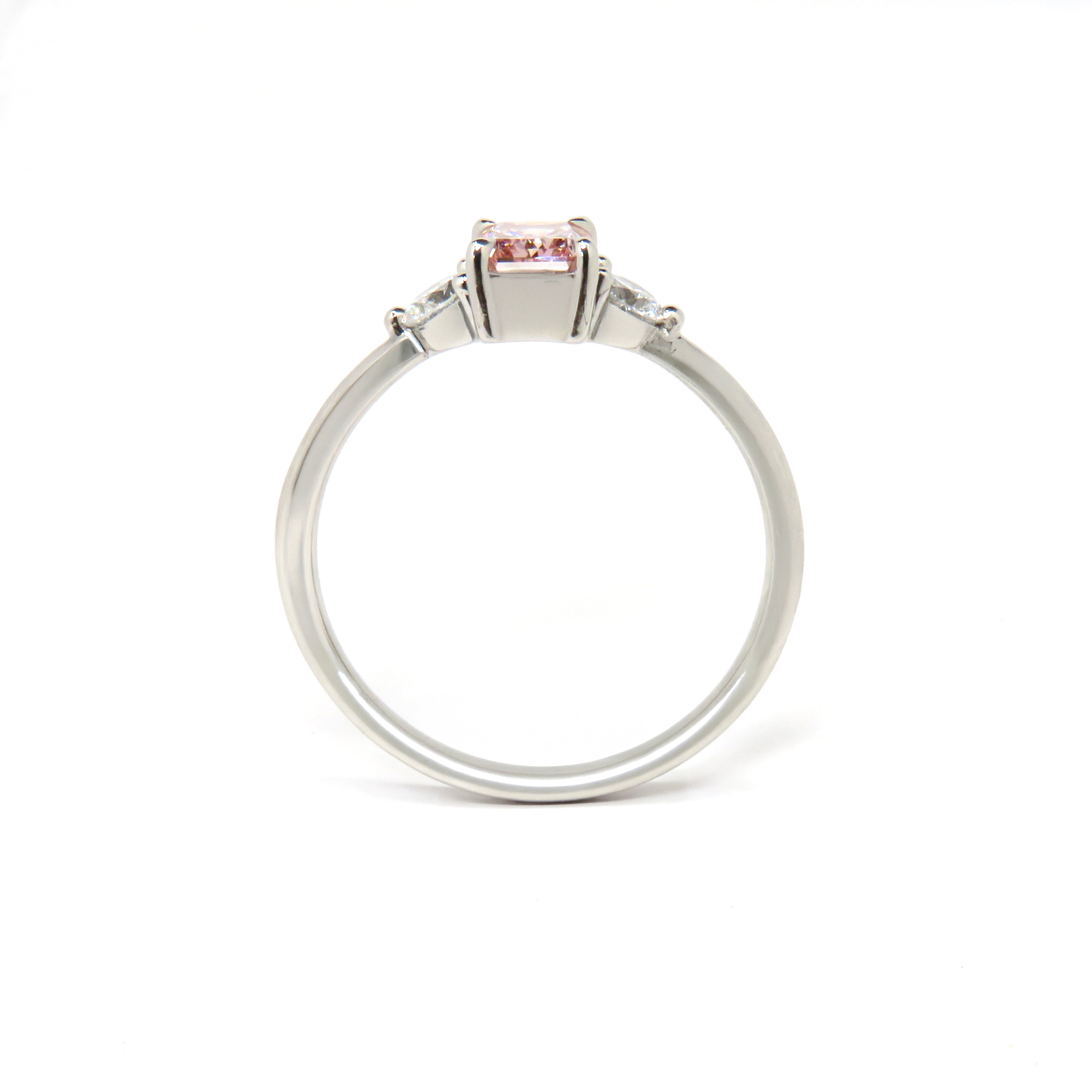 Platinum Pink Lab-Grown Diamond & Diamond Ring