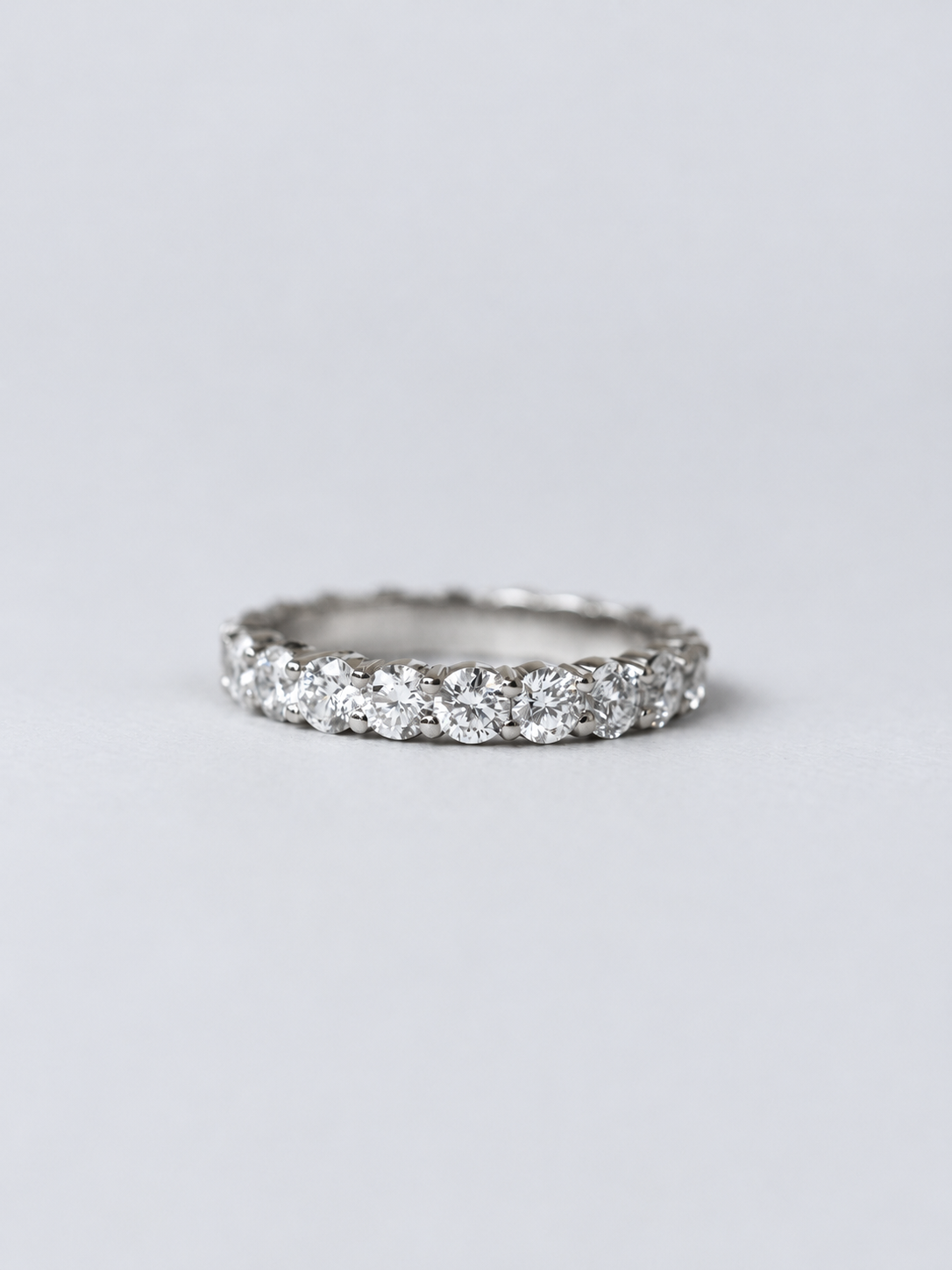 3mm RBC Diamond Platinum Evermore Wedding Ring