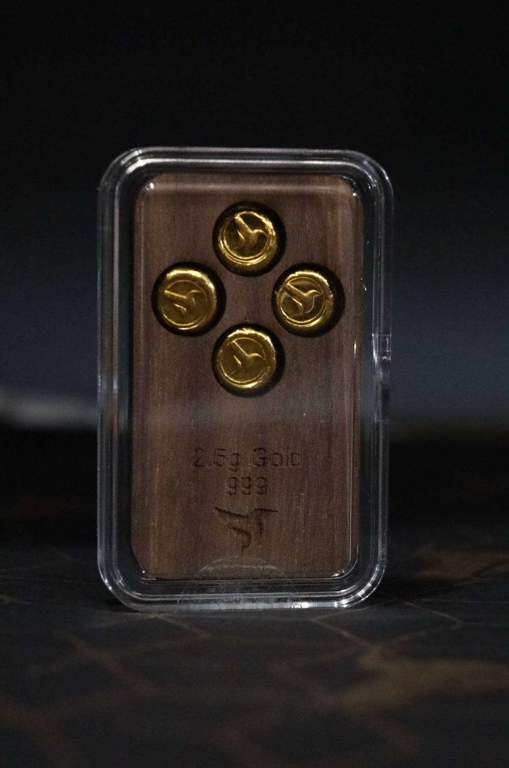 2.5g bullion - 4 piece storage case