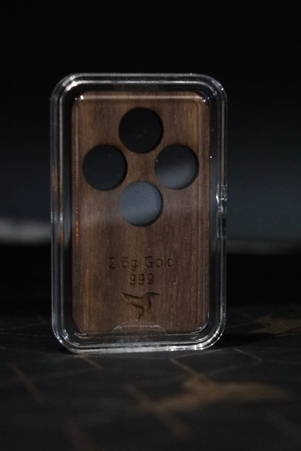 2.5g bullion - 4 piece storage case