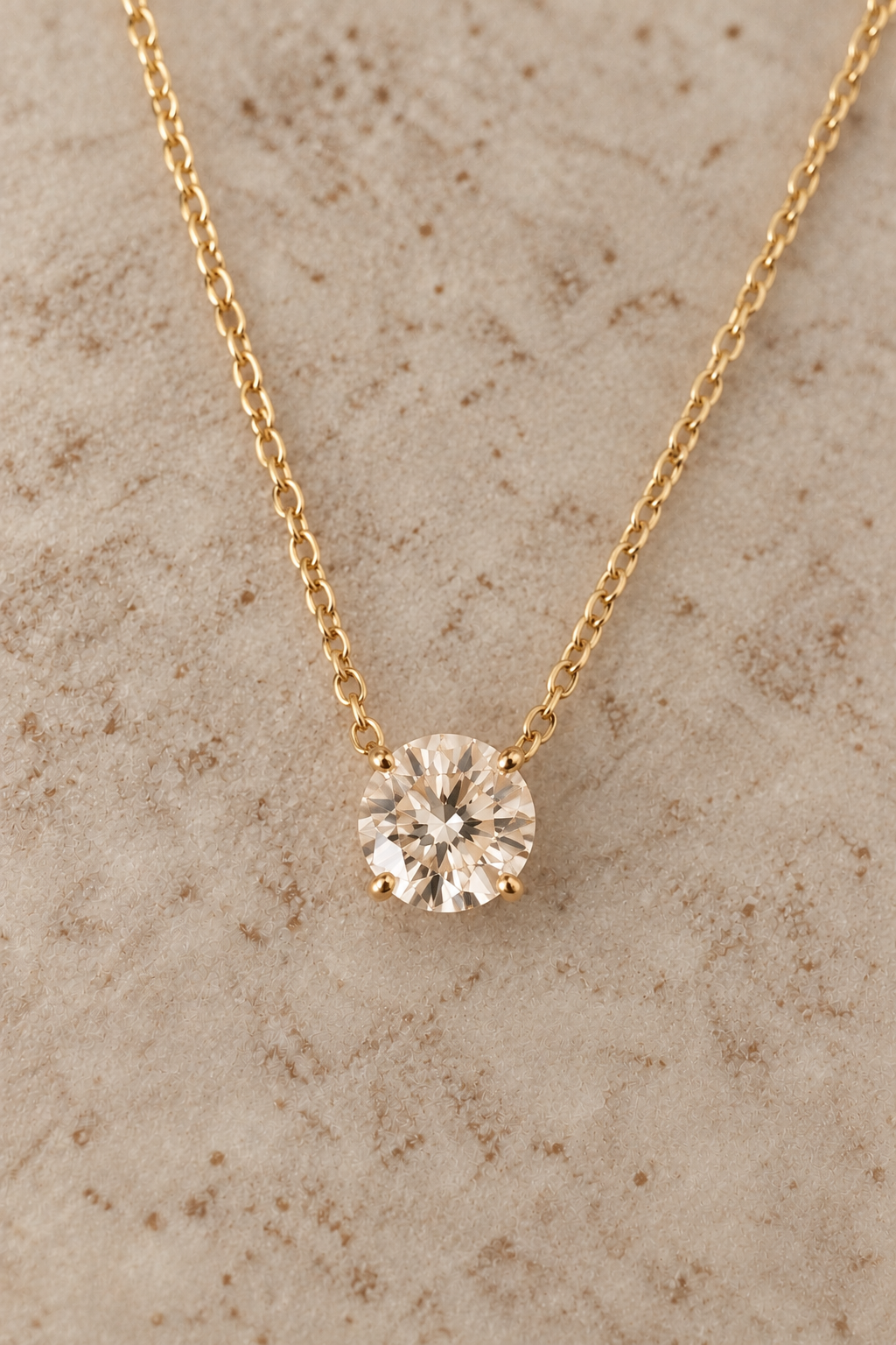 1.50ct RBC lab grown diamond pendant and chain