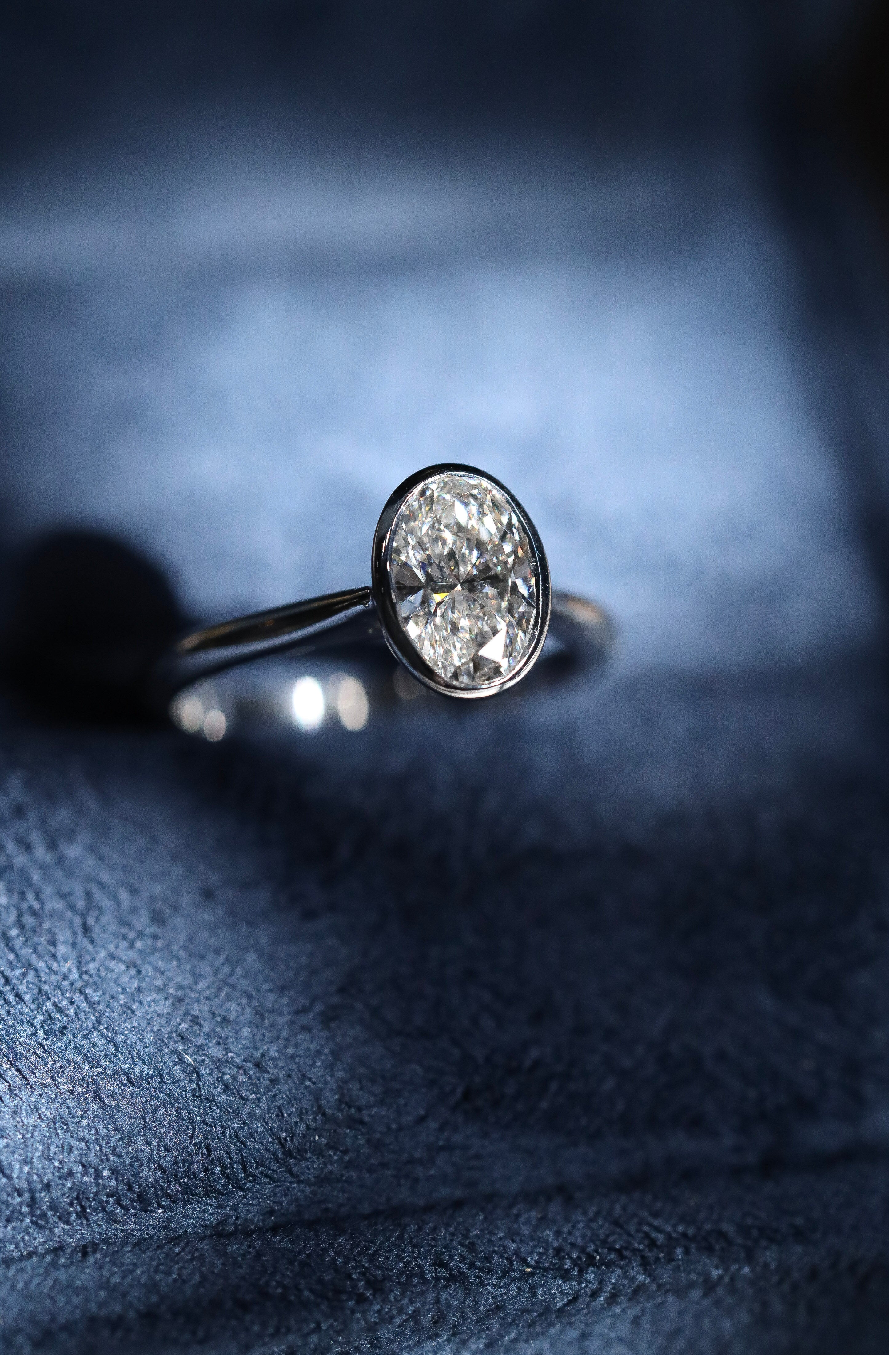 oval diamond engagement ring brisbane