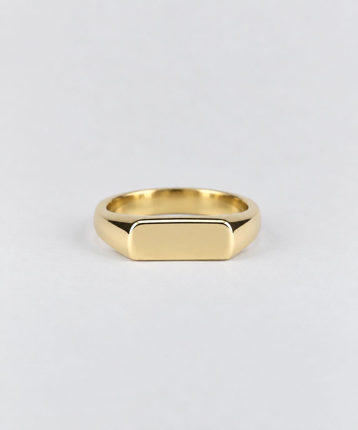 9ct Yellow Gold Signet - Oval/Rec 12x5mm