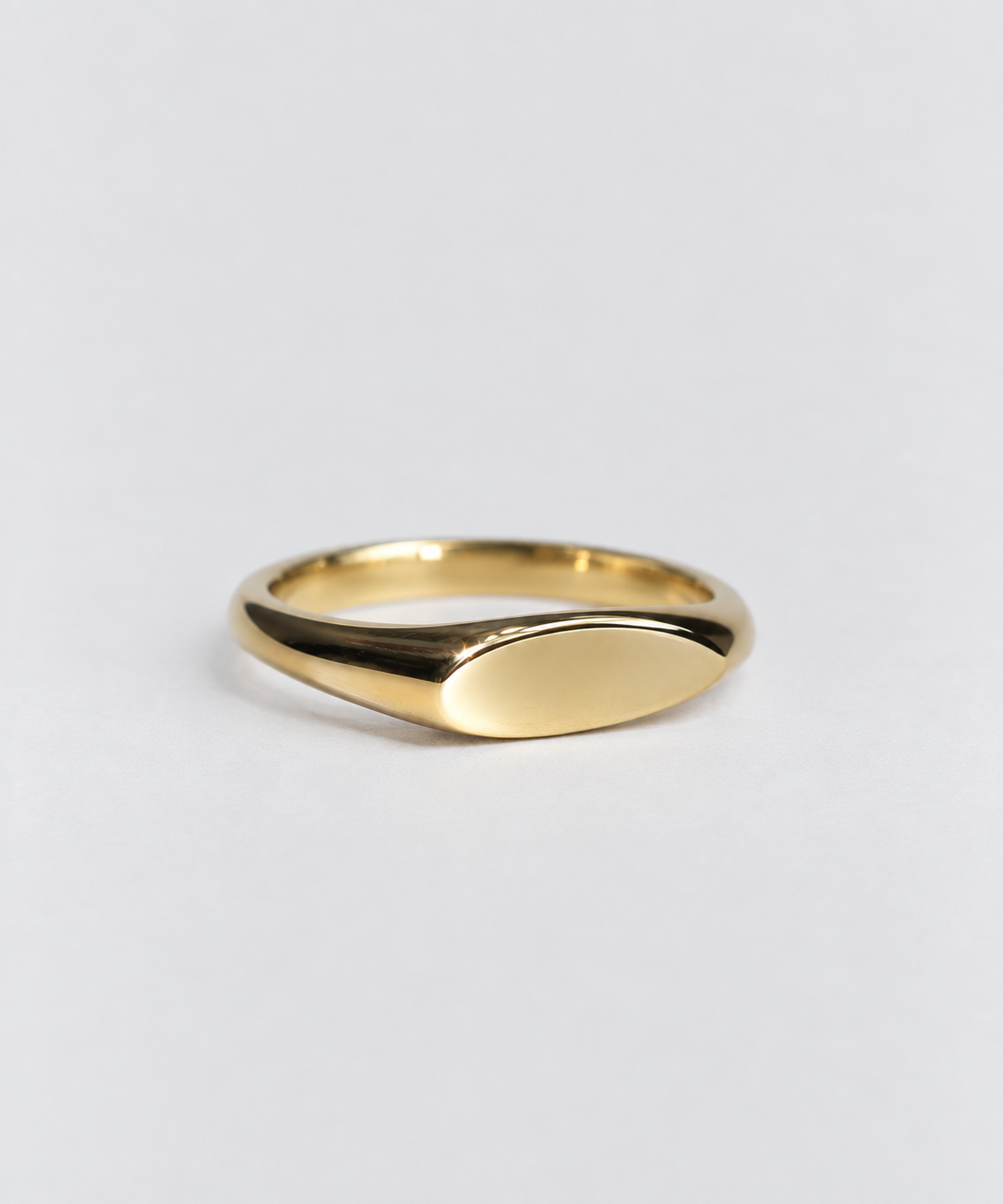 9ct Yellow Gold Signet - Oval 12x5mm