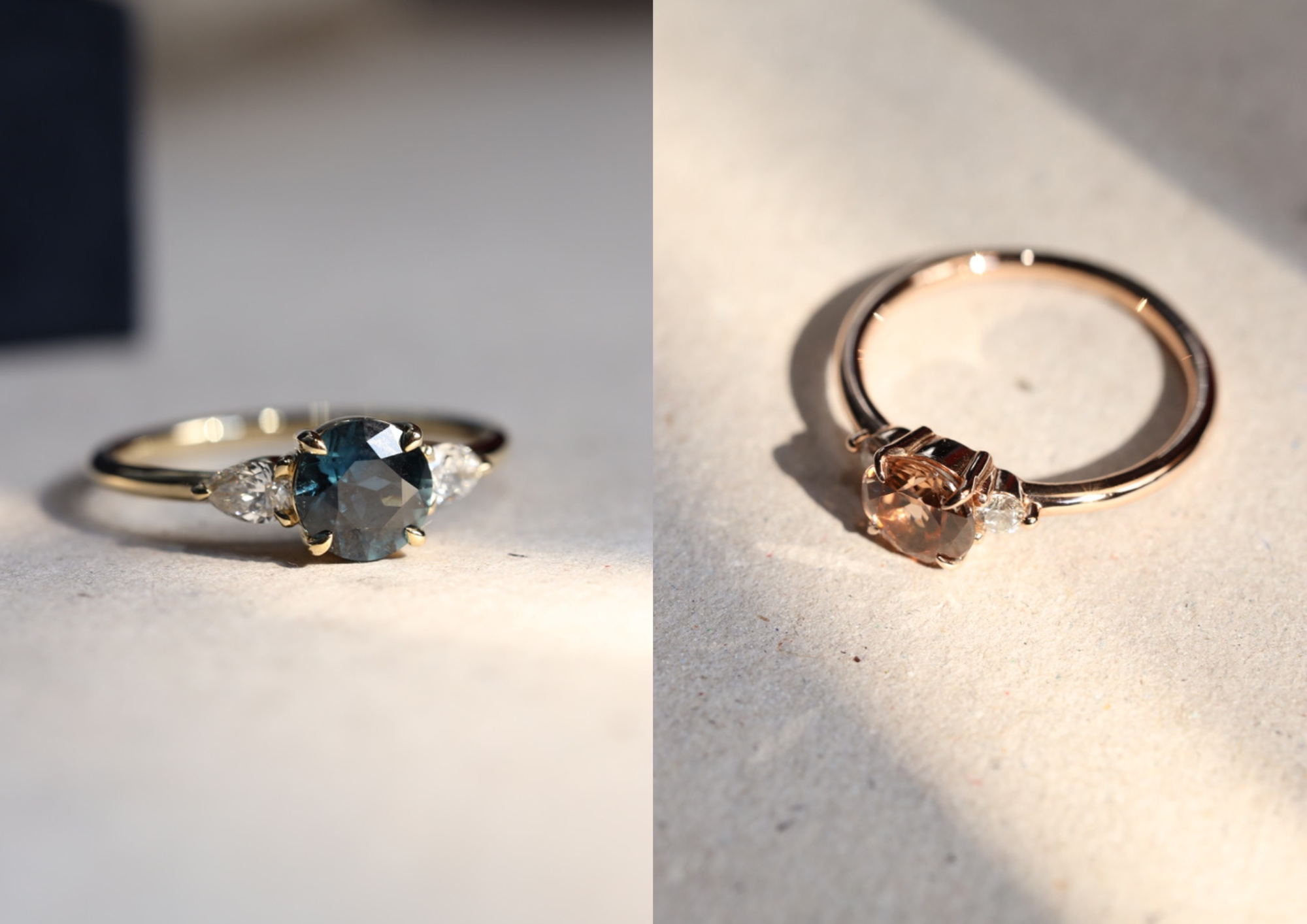 Three stones, one perfect ring.