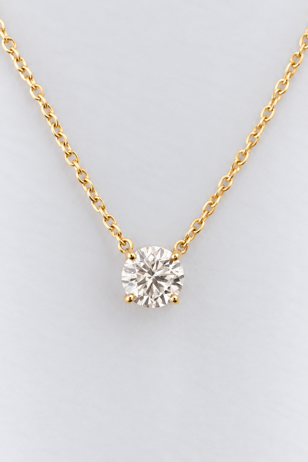 18ct Yellow Gold Luxe RBC Pendant and Necklace 