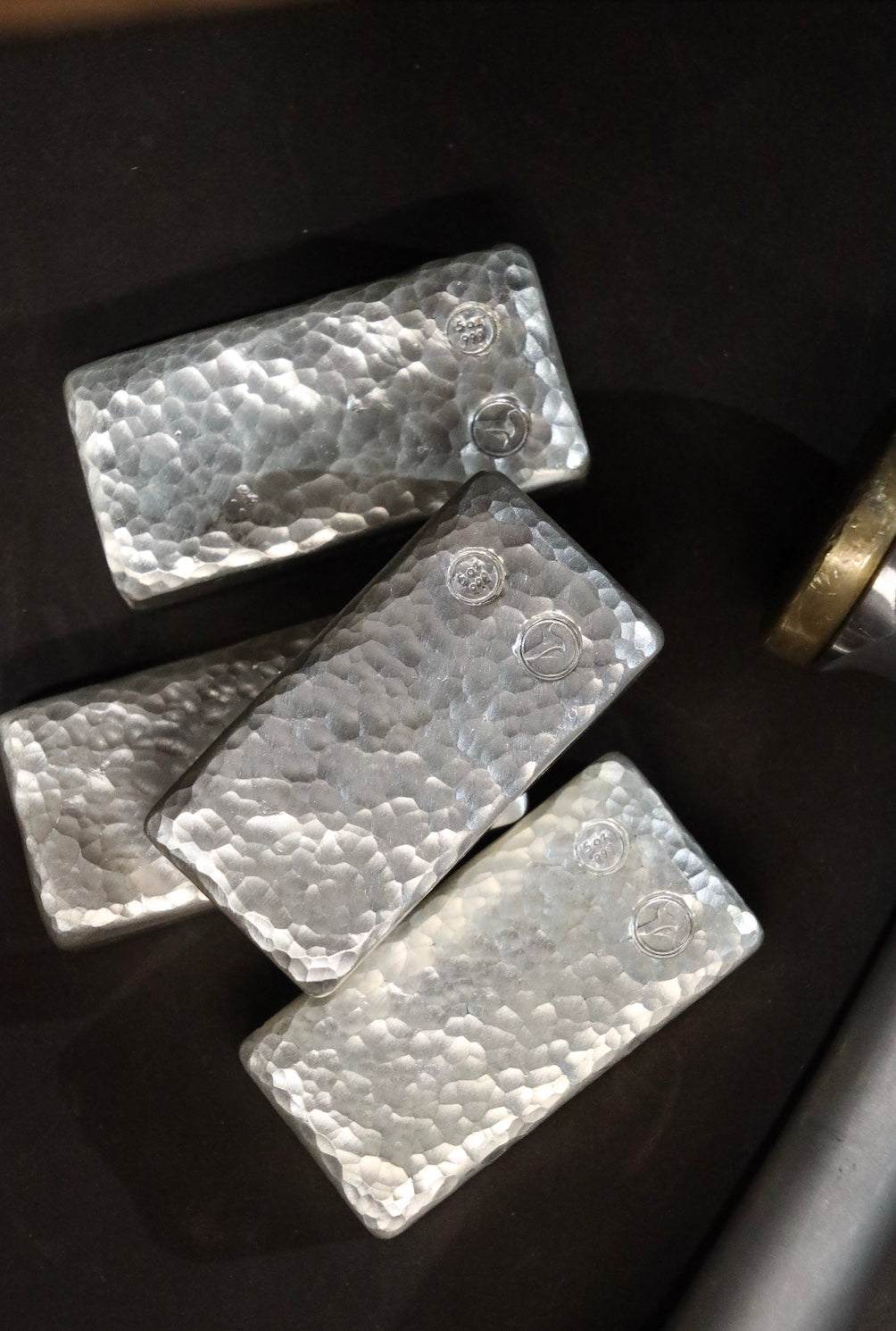 5oz silver bullion bar hammered 
