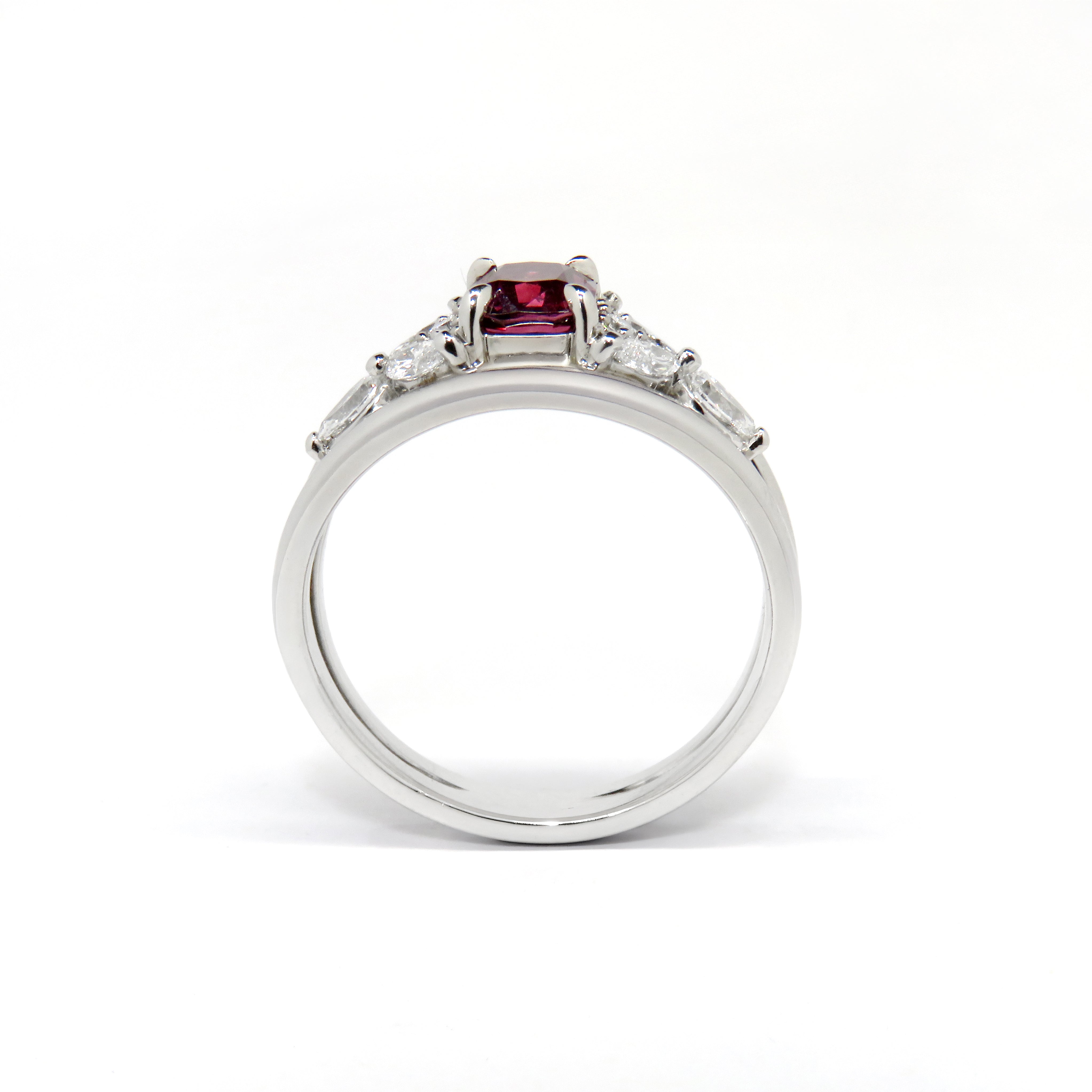 Platinum Jedi Spinel & Diamond Ring