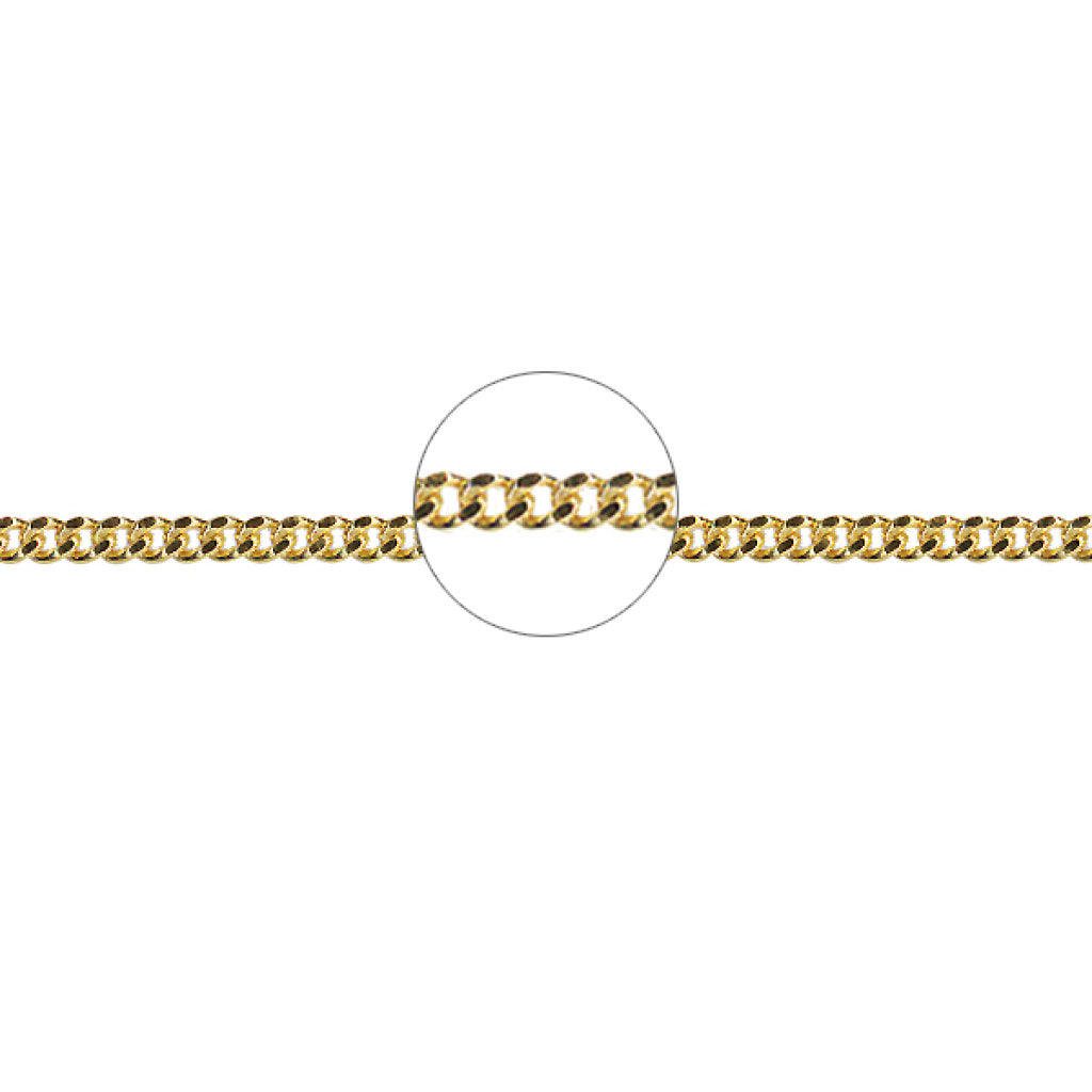 Fine Gold Diamond Cut Curb Chain