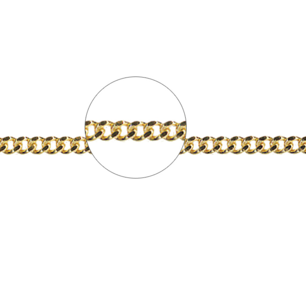 Gold Diamond Cut Curb