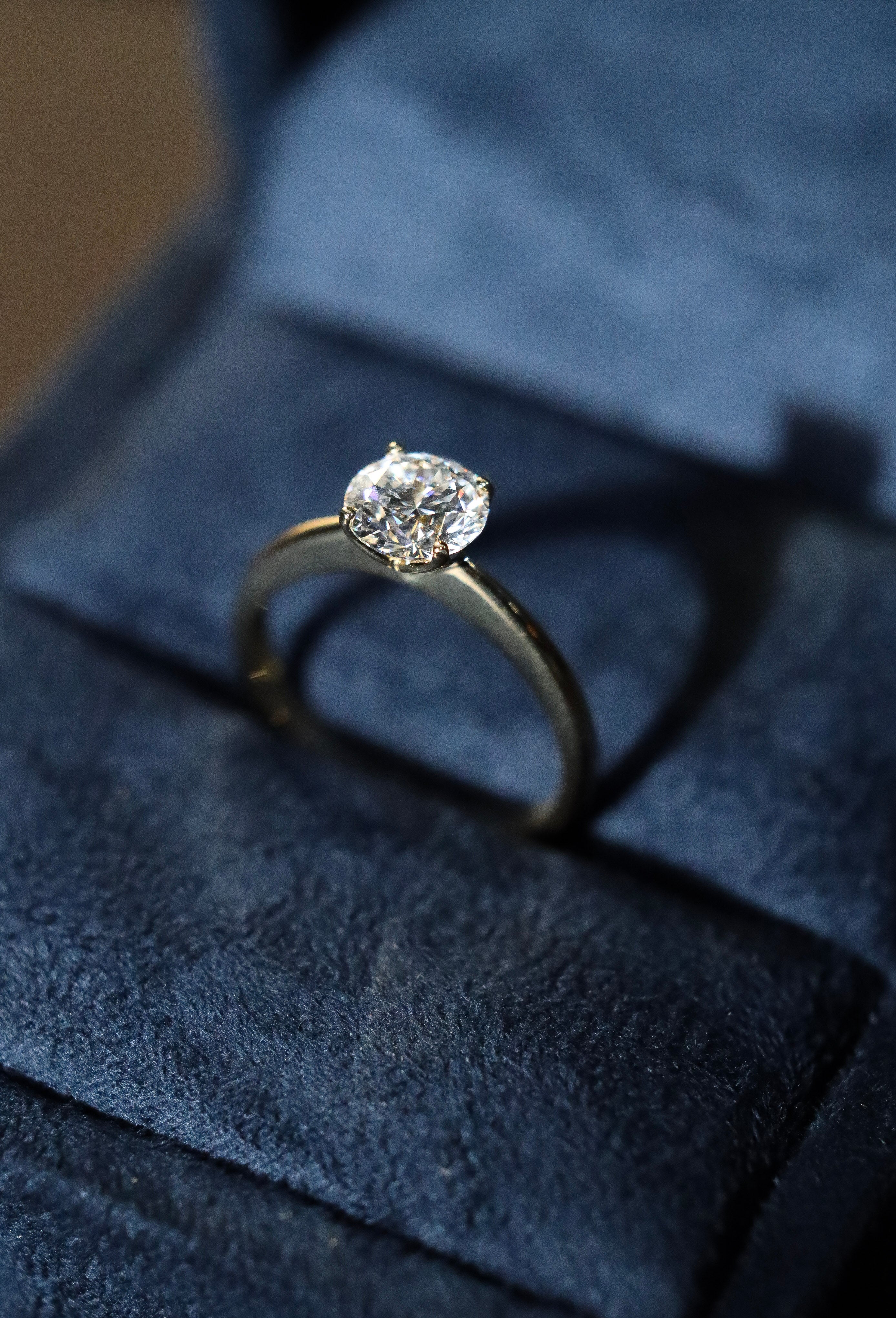 round brilliant cut diamond engagement ring 