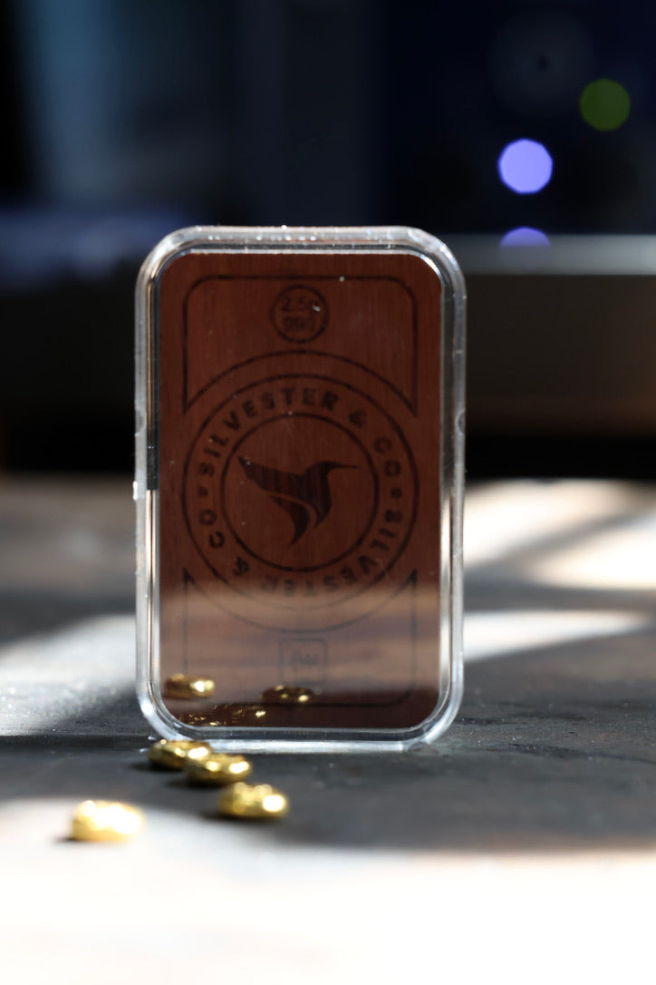 storage case for 2.5g gold bullion buttons